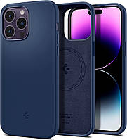 Чохол Spigen для iPhone 14 Pro Max - Silicone Fit MAG, Navy Blue (ACS04847)