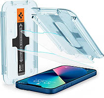 Захисне скло Spigen для iPhone 13 mini - EZ FIT GLAS.tR (2 шт), Clear (AGL03396)
