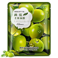 Маска-салфетка для лица с оливой увлажняющая и питательная IMAGES Pure Source Chinese Olive (40г)