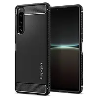 Чохол Spigen для Sony Xperia 5 IV - Rugged Armor, Matte Black (ACS04552)