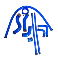 Набір силіконових патрубків ВАЗ 2104 2107 інжектор 9 шт з хомутами