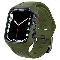 Чохол та ремінець Spigen Liquid Air Pro для Apple Watch 8/7 (45mm), Moss Green (ACS04408)