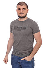 Футболка чоловіча Calvin Klein 24-2008 (24-4007) темно-сіра, фото 4