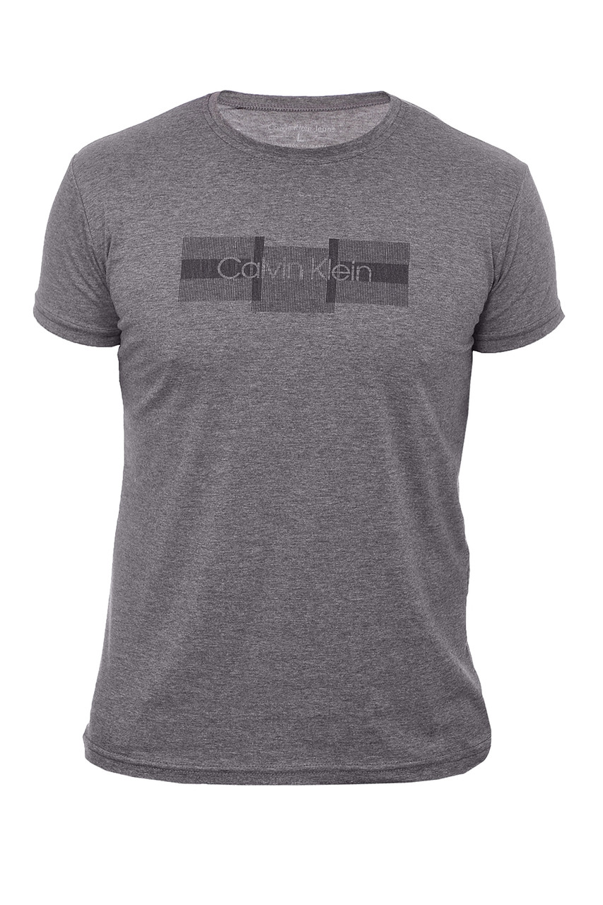 Футболка чоловіча Calvin Klein 24-2008 (24-4007) темно-сіра