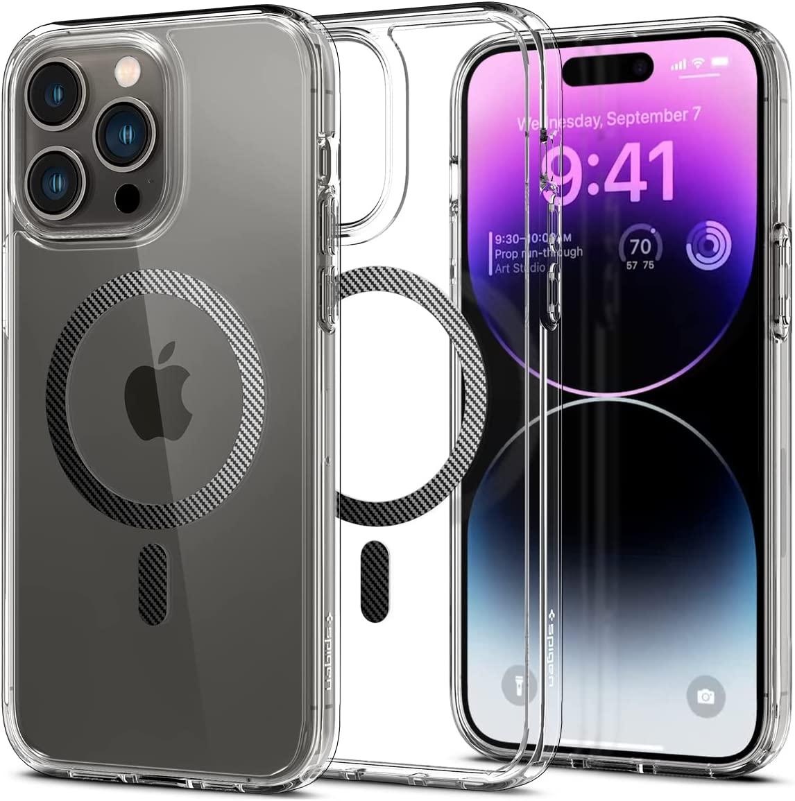 Чохол Spigen для iPhone 14 Pro Max - Ultra Hybrid MagSafe, Carbon Fiber (ACS04827)