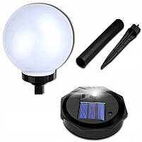 Набір комплект садові світильники куля на сонячній батареї LED 4 шт, фото 7