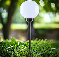 Набір комплект садові світильники куля на сонячній батареї LED 4 шт, фото 6