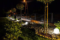 Набір комплект садові світильники куля на сонячній батареї LED 4 шт, фото 4