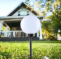 Набір комплект садові світильники куля на сонячній батареї LED 4 шт, фото 5