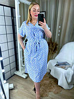 Женское модное платье с поясом и боковыми карманами с разрезами