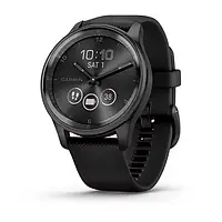 Смарт-часы Garmin VIVOMOVE TREND Black Slate Stainless Steel Bezel with Silicone Band