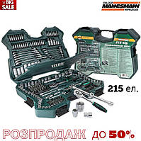Професійний набір інструменту Mannesmann M98430 складається з 215 предметів.