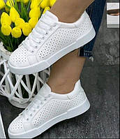 Жіночі білі кросівки, на середню, широку ногу, 39р