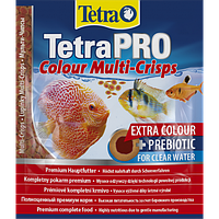 Корм Tetra PRO Colour Multi-Crisps для аквариумных рыб, для яркой окраски, 12 г (чипсы)