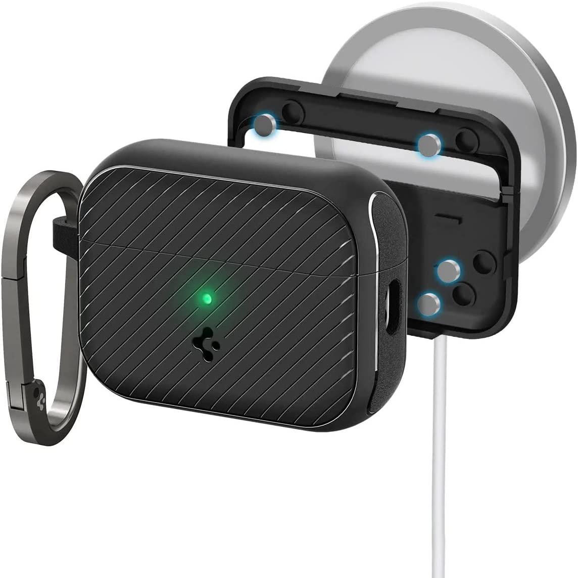 Чохол Spigen для Apple AirPods Pro 2 (2022) - Mag Armor MagSafe, Matte Black (ACS05484)