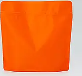 Дой-пак 200х190 ПОМАРАНЧЕВИЙ soft touch (250г) + zip-замок дно (36+36)