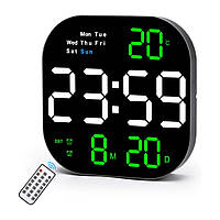 Настінний цифровий годинник Mids,термометр, календар, секундомір,таймер.