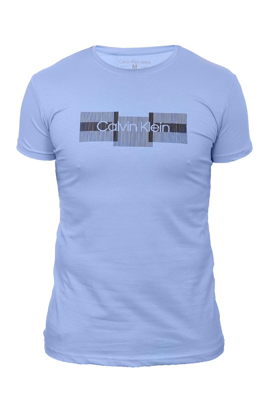 Футболка чоловіча Calvin Klein 24-2008 блакитна