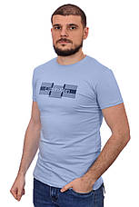 Футболка чоловіча Calvin Klein 24-2008 блакитна, фото 4