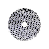Алмазний гнучкий шліфувальний диск (черепашка) StoneCraft сота 125 мм на липучці №50 (00674)