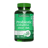 Пробиотики и пребиотики Earth s Creation Probiotic Acidophilus, 100 капсул