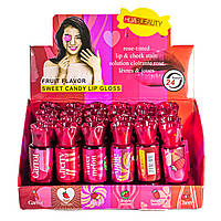 Набор тинтов для губ Huda Beauty Water Candy Tint Fruit Flavor, 6 штук MJ-TG022