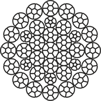 Канат (трос) стальной EN 12385-4 20 мм (цена указана за 1 метр, заказ кратно 10м)