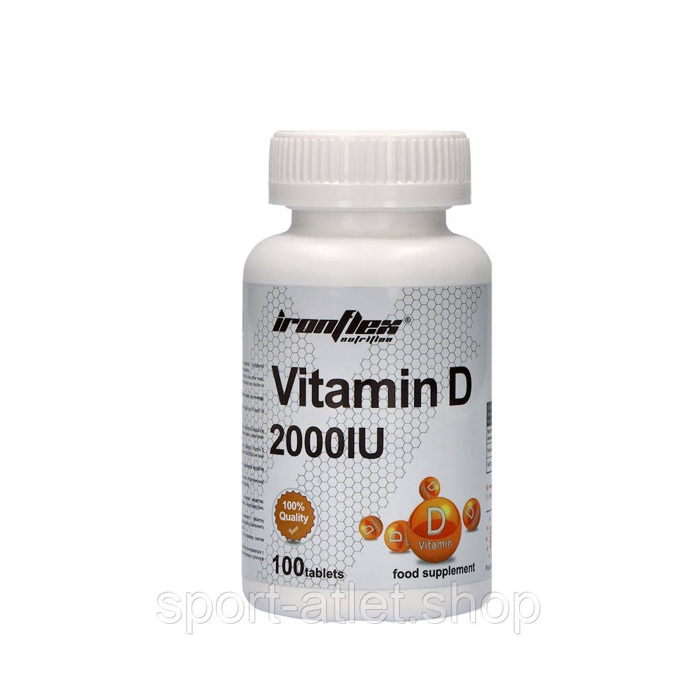 Вітаміни та мінерали IronFlex Vitamin D3 2000, 100 таблеток