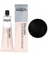 Безаміачний напівперманентний барвник L'Oreal Professionnel Dia Color 1 Чорний 60 мл