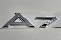 Эмблема надпись A7 на Audi хром