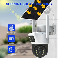 Автономная камера уличная беспроводная на солнечной батарее WIFI IP камера наружная Наружная беспроводная