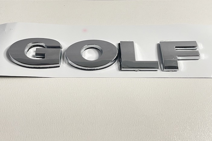 Емблема напис GOLF на Volkswagen 130x25mm