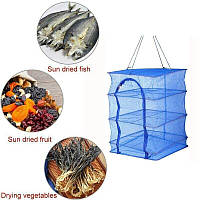 Подвесная сетка сушилка для рыбы, фруктов, овощей 40x40x60 BKA