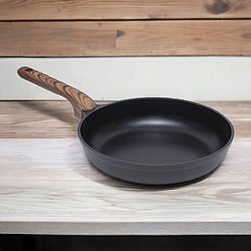 Сковорода для смаження алюмінієва з антипригарним покриттям 24 см без кришки