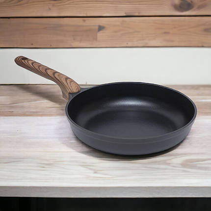 Сковорода для смаження алюмінієва з антипригарним покриттям 24 см без кришки, фото 1