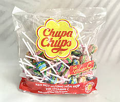 Chupa Chups чупа чупс льодяники на паличці мікс смаків 60 штук  9.3 г