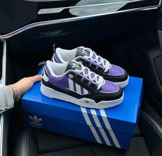 Женские кроссовки Adidas ADI 2000 Purple Black White Адидас АДИ2000 ...