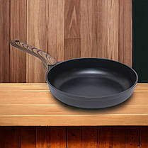 Сковорода для смаження алюмінієва з антипригарним покриттям 24 см без кришки, фото 5