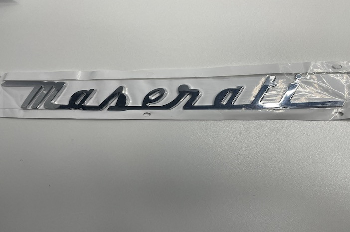 Емблема напис багажник Maserati (хром)