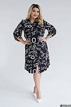 Дуже красиве плаття софт короткі рукави по коліно розміри батал, фото 2