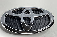 Эмблема решетка радиатора Toyota 130x90 mm (хром/черный) 7530152080