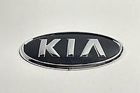 Эмблема Kia 115x60 mm (черный/хром)