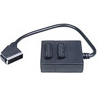 Штекер scart - 2 гнезда scart + кабель 0.5м, VK11128