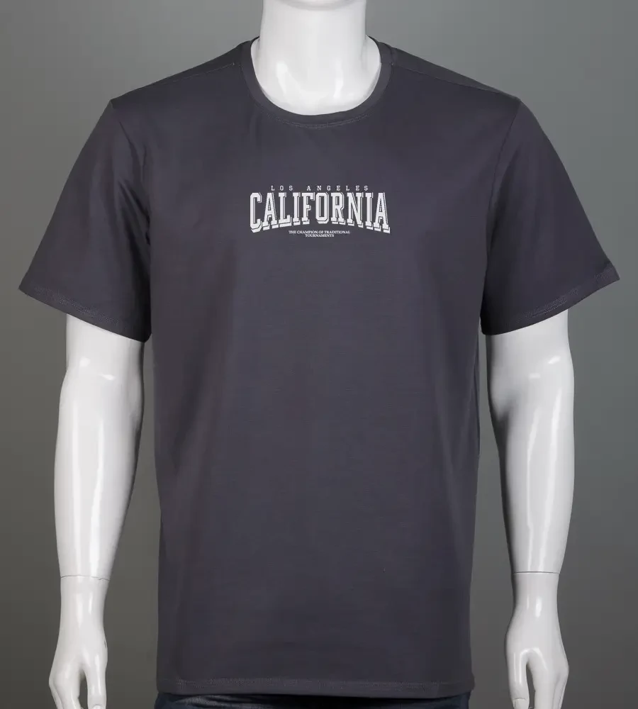 Футболка батал California Графіт 2403б, 4XL (1шт)