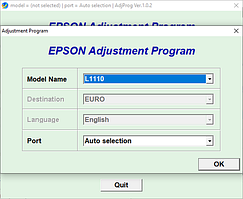 Скидання памперса в Epson L1110