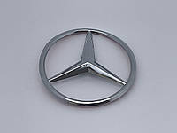 Эмблема шильдик на багажник E-Klasse Mercedes-Benz (Мерседес) 82мм (A2138170116) (Хром)