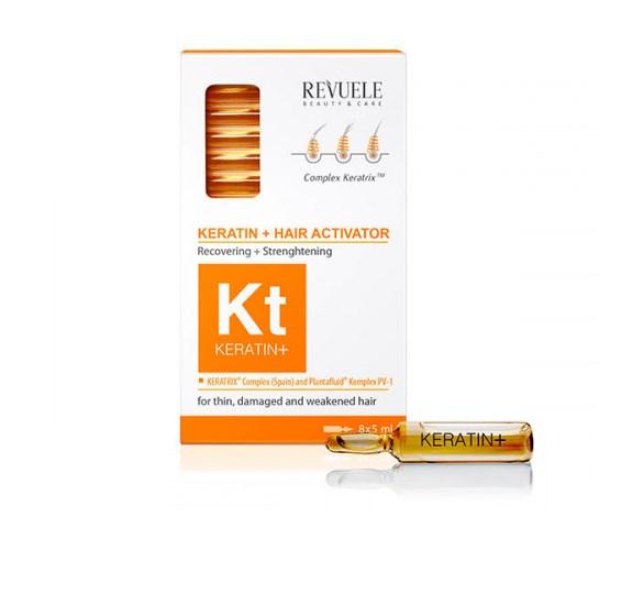 Активатор для волосся Revuele Keratin+ Ampoules Hair Restoration Activator 8 по 5 мл