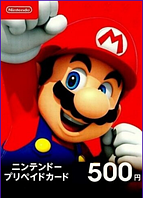 Карта пополнения Nintendo eShop 500 йен YEN JPY Gift Card Япония JP (Код)