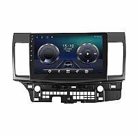 Штатная магнитола Lesko для Mitsubishi Lancer X Рестайлинг 2011-2015 экран 10 4/64Gb 4G Wi-Fi GPS Top YTR