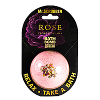 Бомбочка для ванны Mr Scrubber Rose Floral Dreams с бутонами роз 200 гр